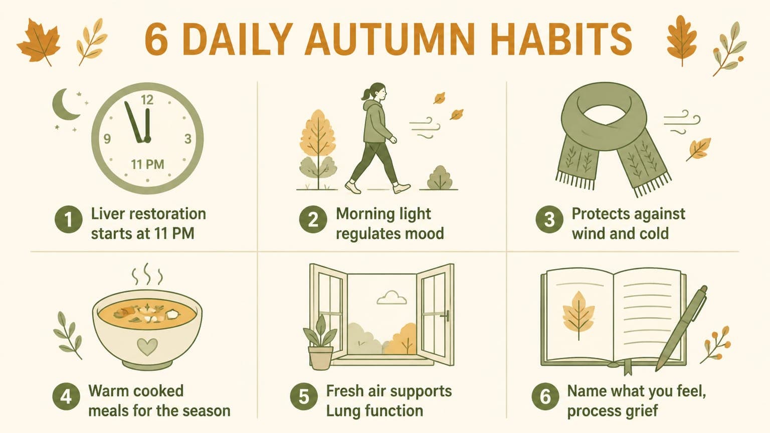 Six autumn wellness habits