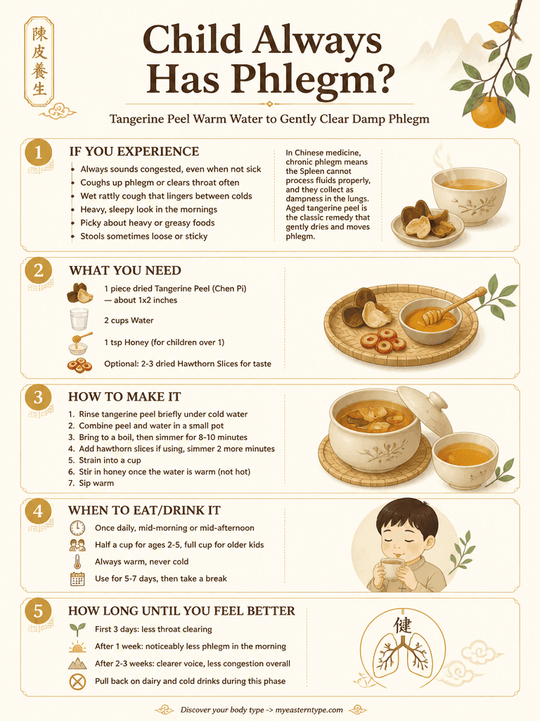 Chinese medicine for child phlegm - tangerine peel and coix seed for dampness trapped in the lungs